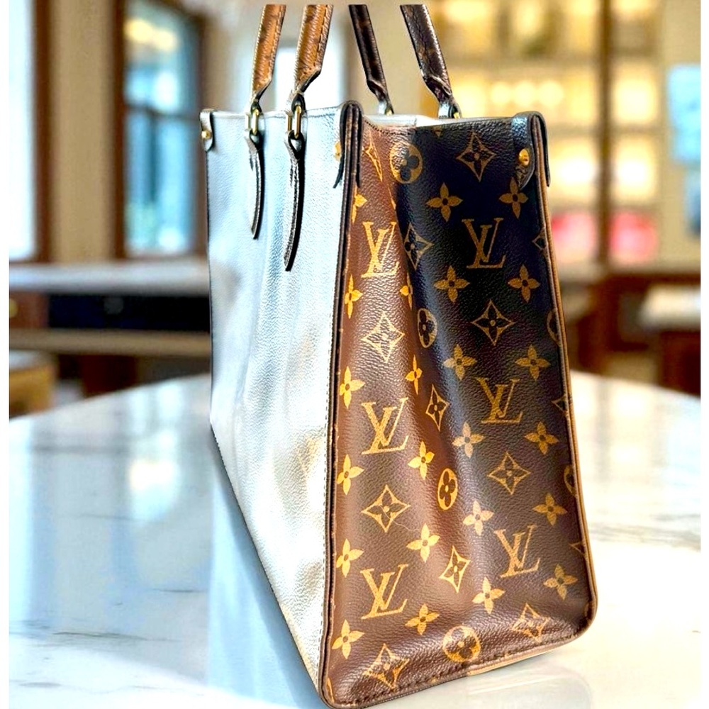 Louis Vuitton Tote Reverse Monogram Large Print Brown On the go authenticated - Picture 11 of 16